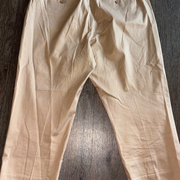 Talbots size 12 petite khaki crop pants - Picture 3 of 8